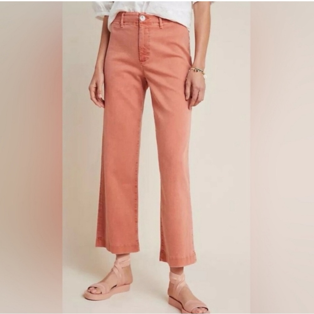 Women's High-Rise Wide-Leg Jeans - Dusty Coral